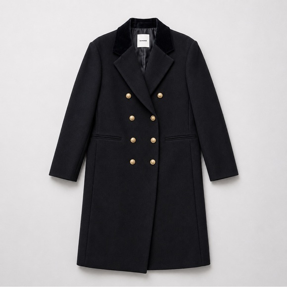 Sandro Paris Jackets & Blazers - SANDRO Offy Double Breasted Long Coat